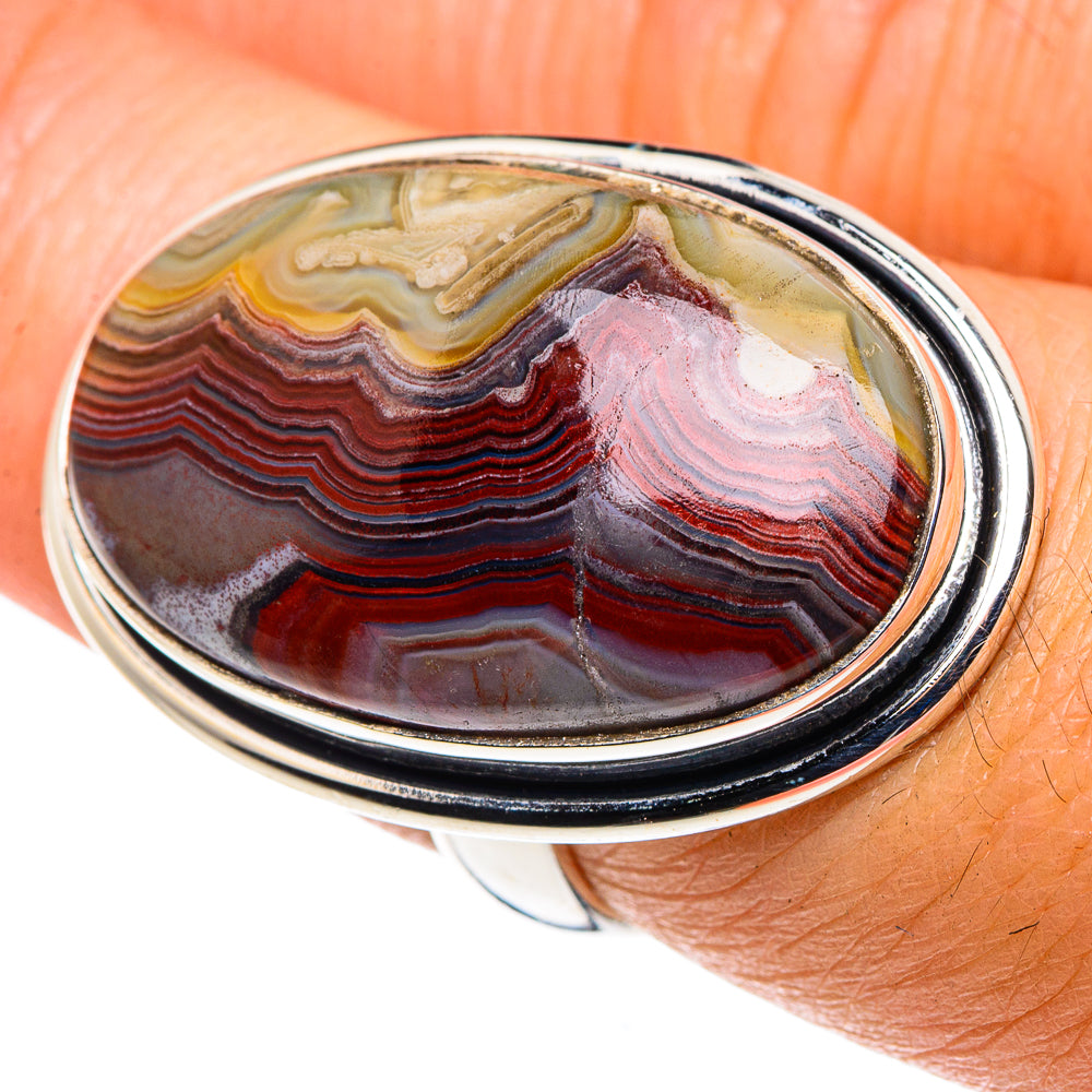 Crazy Lace Agate Rings handcrafted by Anasilvercos - RING88043