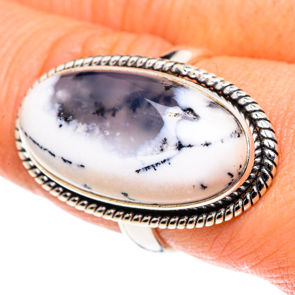 Dendritic Opal Rings handcrafted by Anasilvercos - RING88056