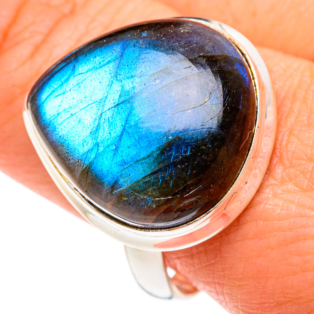 Labradorite Rings handcrafted by Anasilvercos - RING88066