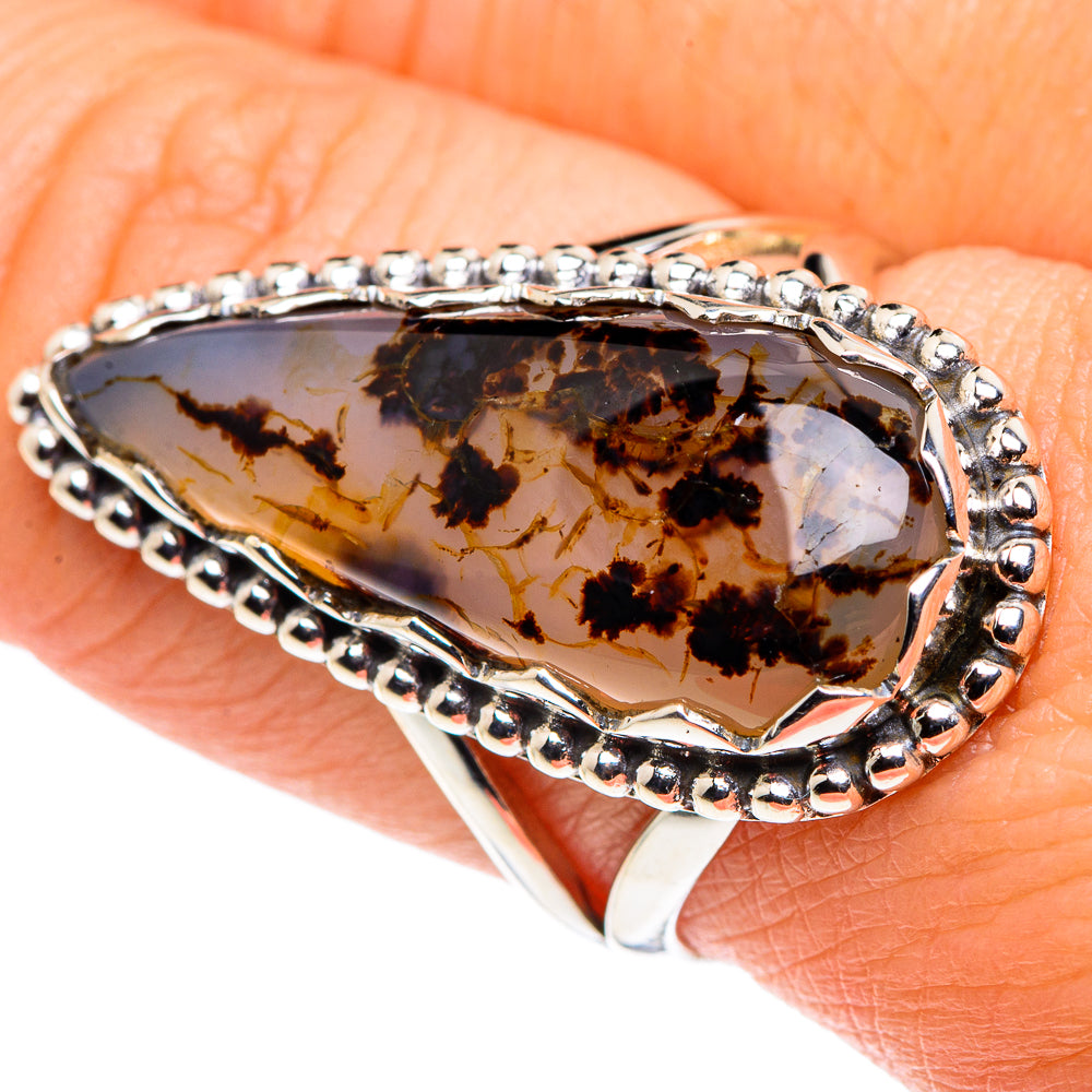 Scenic Dendritic Agate Rings handcrafted by Anasilvercos - RING88074