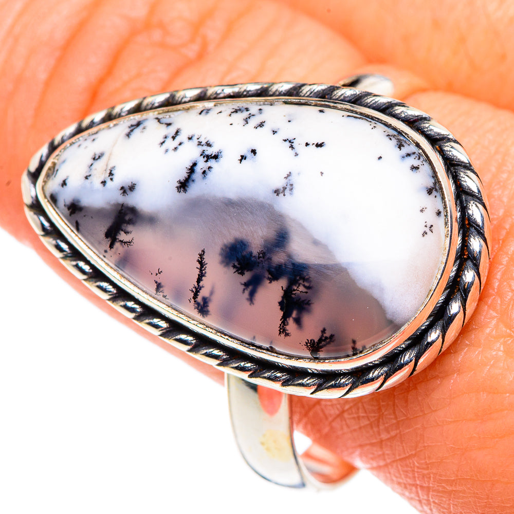 Dendritic Opal Rings handcrafted by Anasilvercos - RING88089