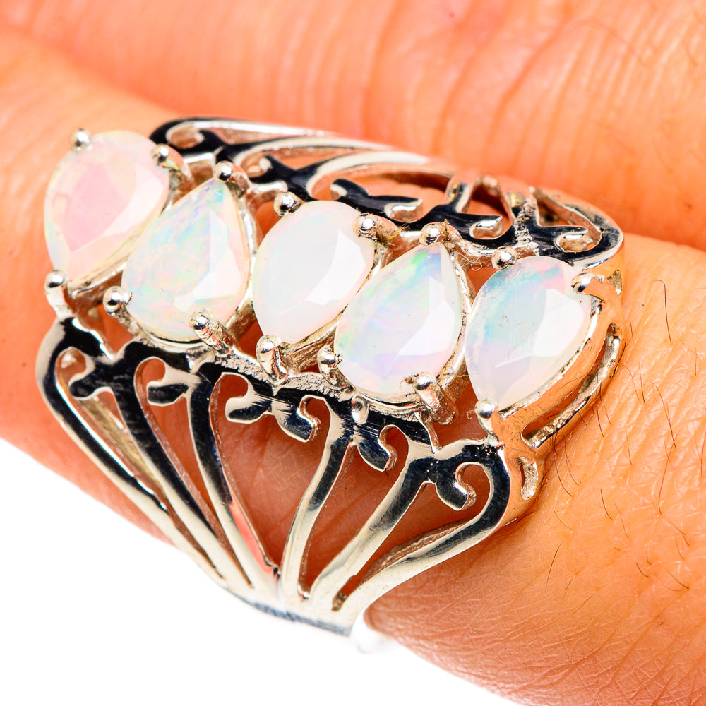 Ethiopian Opal Rings handcrafted by Anasilvercos - RING88116