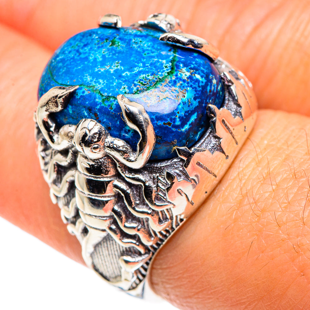 Chrysocolla Rings handcrafted by Anasilvercos - RING88117