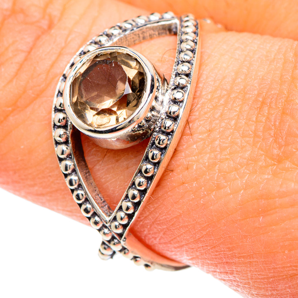Smoky Quartz Rings handcrafted by Anasilvercos - RING88141