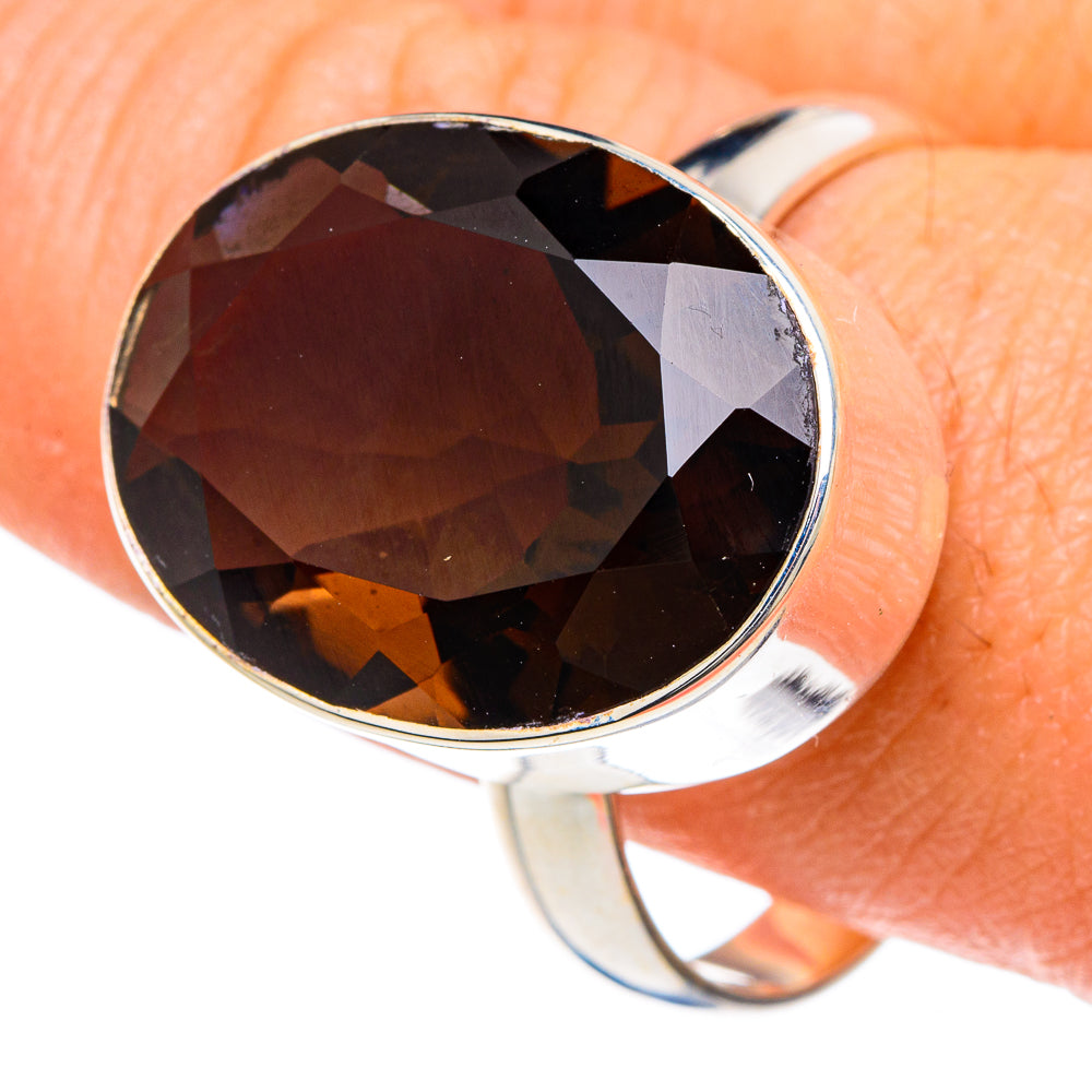 Smoky Quartz Rings handcrafted by Anasilvercos - RING88142