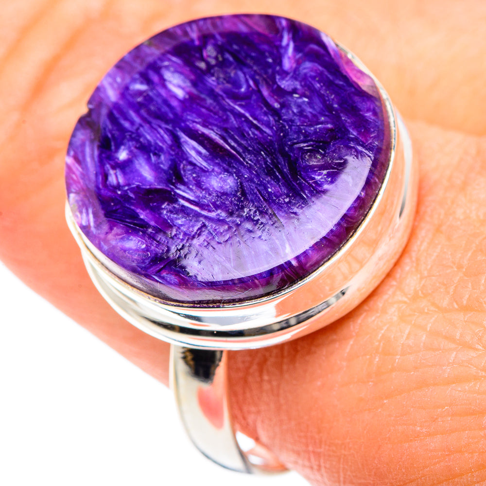 Charoite Rings handcrafted by Anasilvercos - RING88152