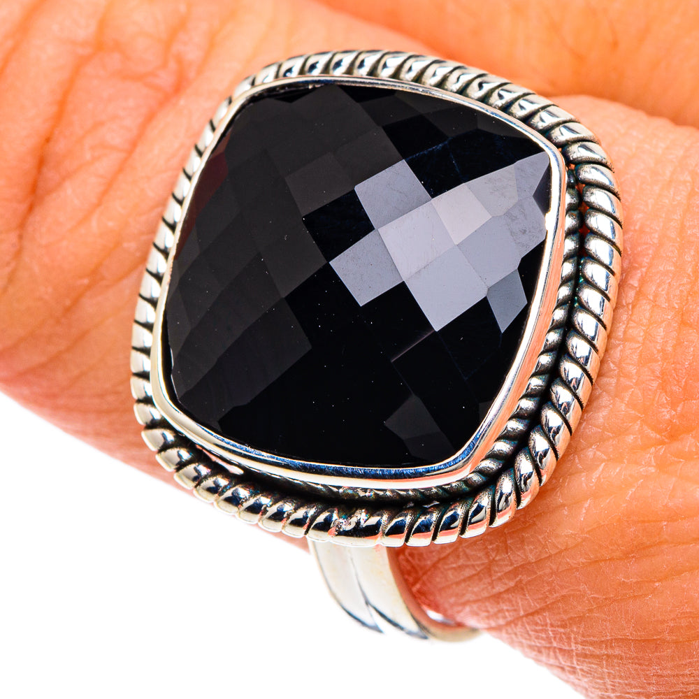 Black Onyx Rings handcrafted by Anasilvercos - RING88156