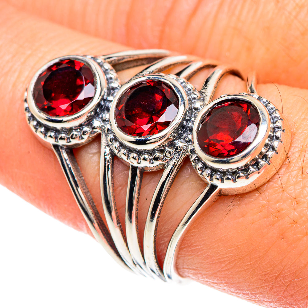 Garnet Rings handcrafted by Anasilvercos - RING88181