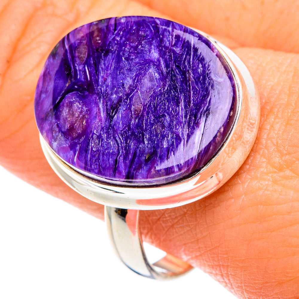 Charoite Rings handcrafted by Anasilvercos - RING88182