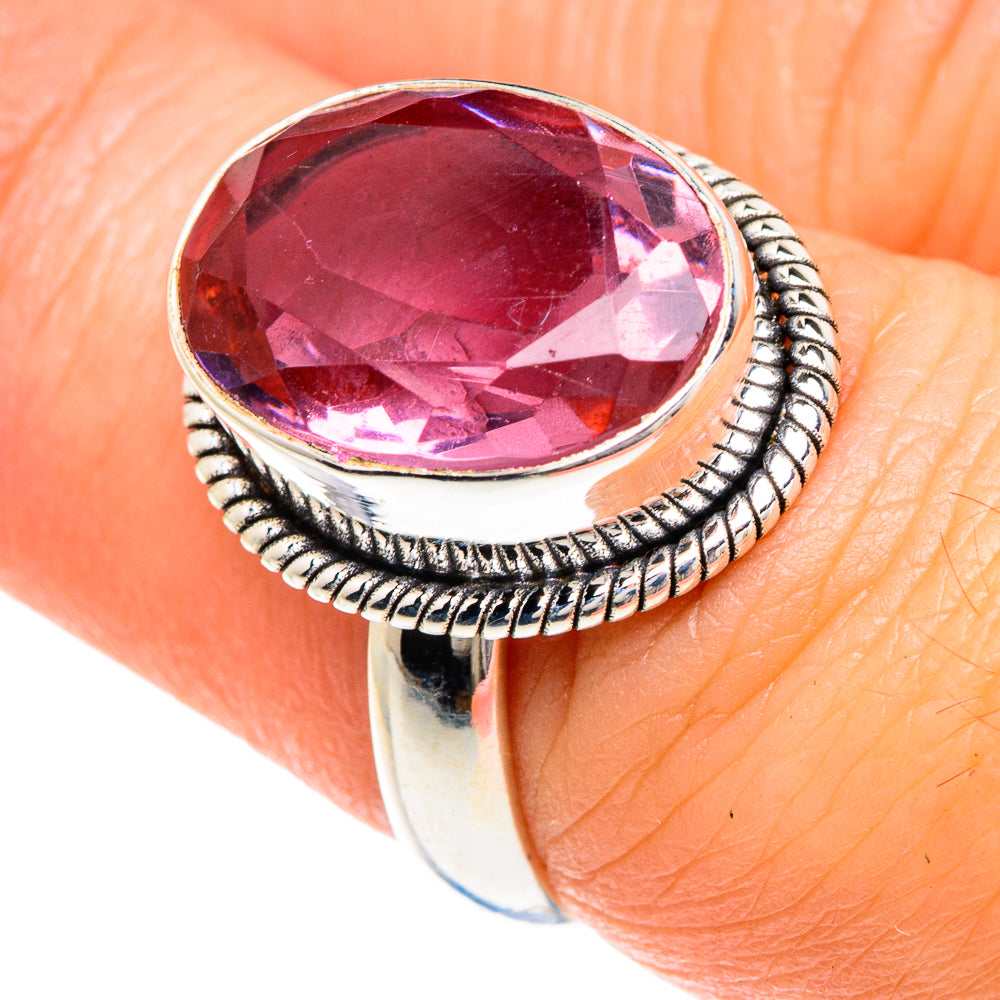 Color Change Alexandrite (Lab.) Rings handcrafted by Anasilvercos - RING88183