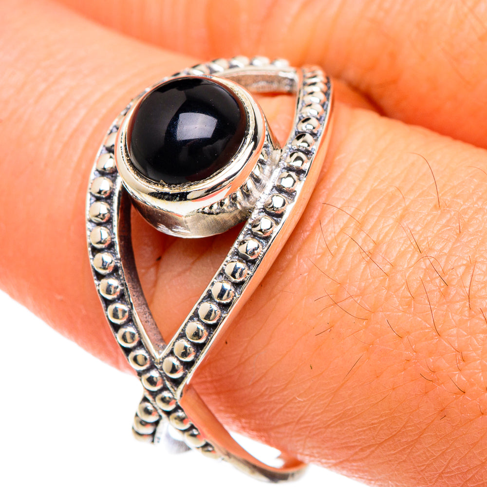 Black Onyx Rings handcrafted by Anasilvercos - RING88187