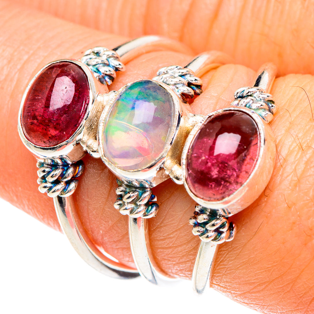 Ethiopian Opal Rings handcrafted by Anasilvercos - RING88222