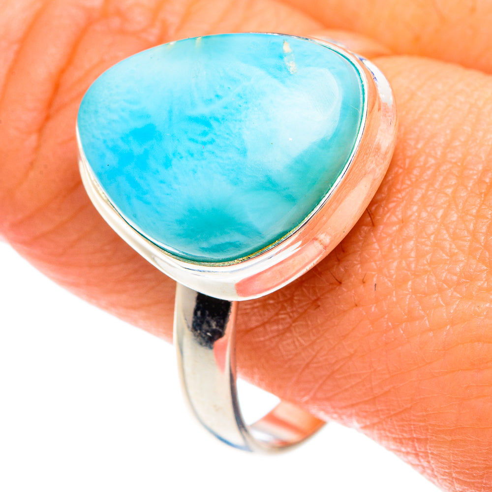 Larimar Rings handcrafted by Anasilvercos - RING88229