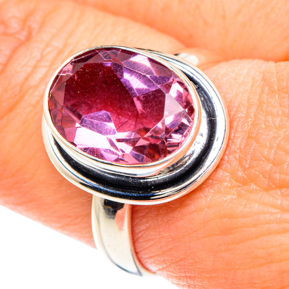 Color Change Alexandrite (Lab.) Rings handcrafted by Anasilvercos - RING88273