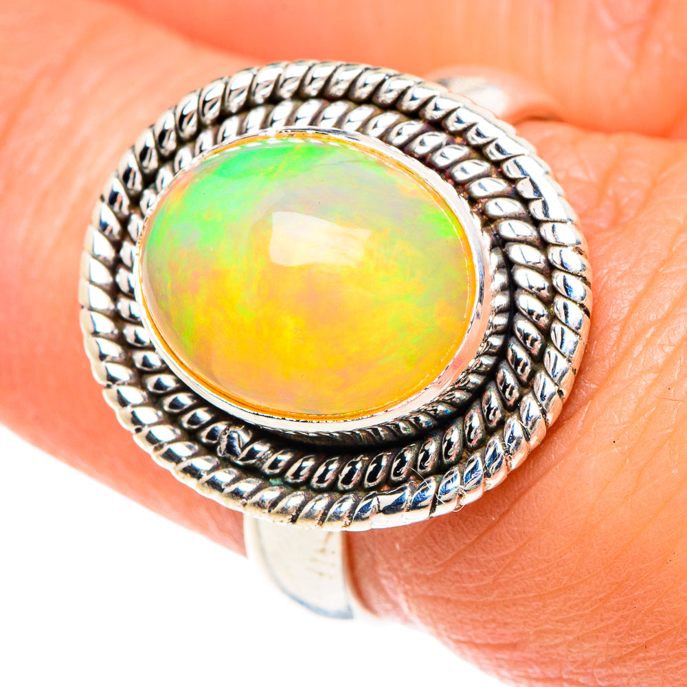 Ethiopian Opal Rings handcrafted by Anasilvercos - RING88279