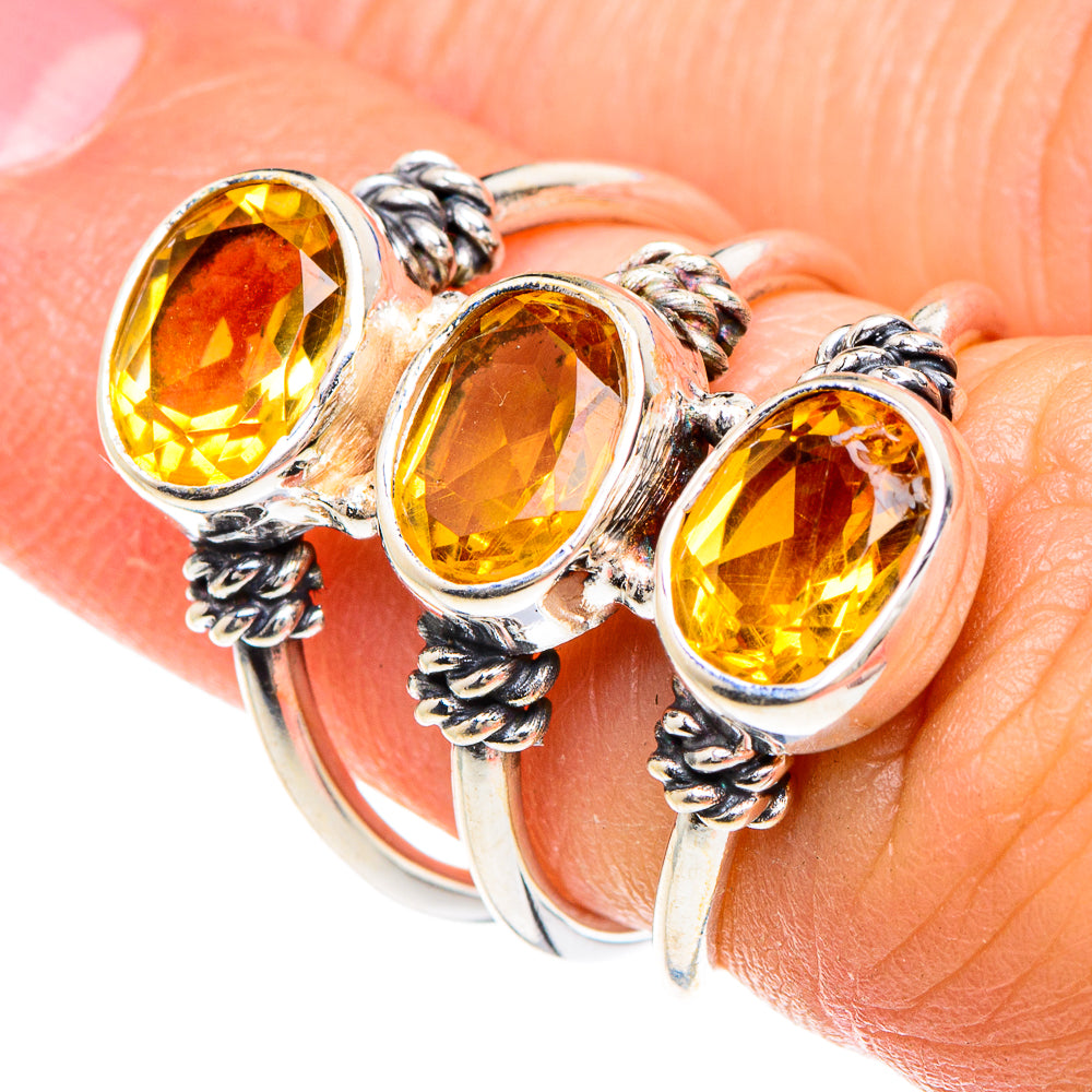 Citrine Rings handcrafted by Anasilvercos - RING88296
