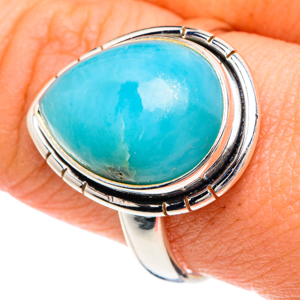 Larimar Rings handcrafted by Anasilvercos - RING88339