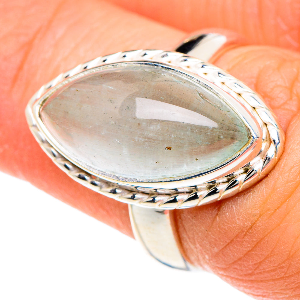 Aqua Chalcedony Rings handcrafted by Anasilvercos - RING88340