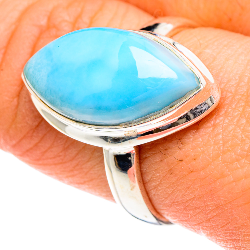 Larimar Rings handcrafted by Anasilvercos - RING88358