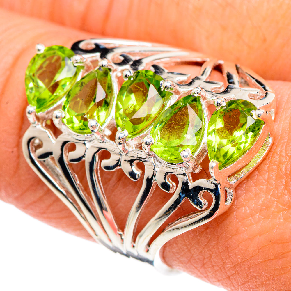 Peridot Rings handcrafted by Anasilvercos - RING88366