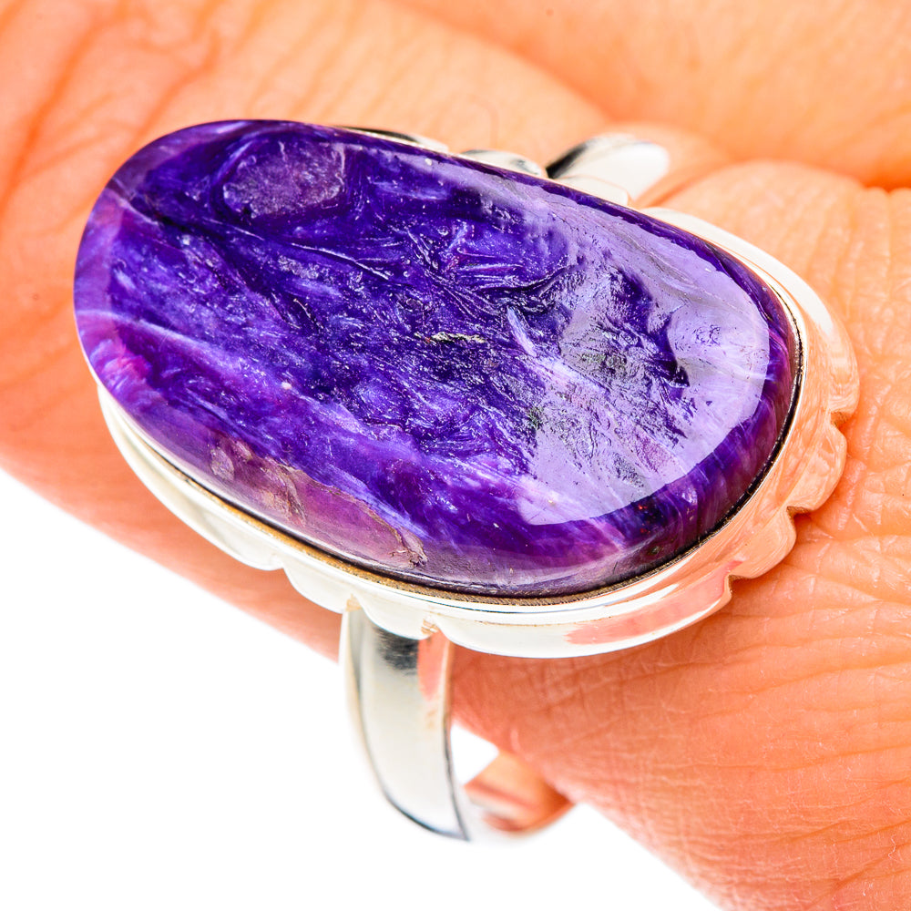 Charoite Rings handcrafted by Anasilvercos - RING88378