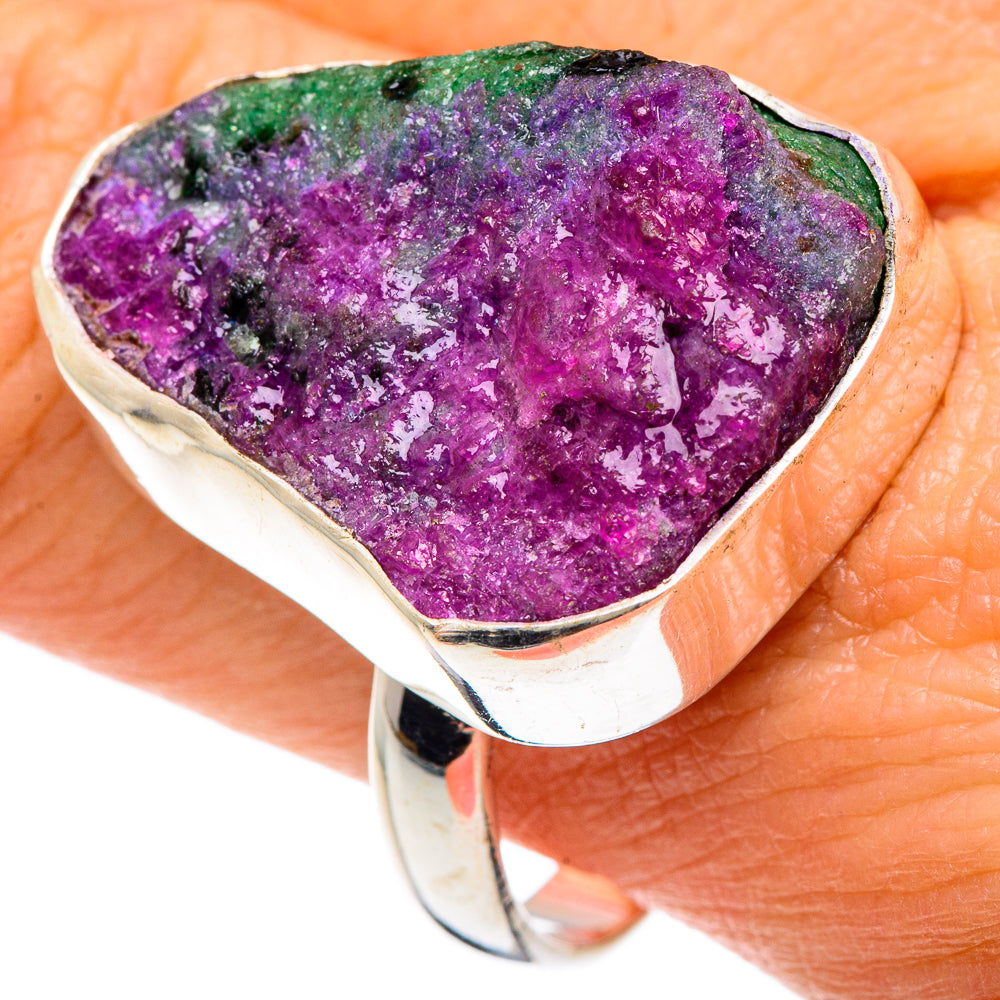 Ruby Zoisite Rings handcrafted by Anasilvercos - RING88382