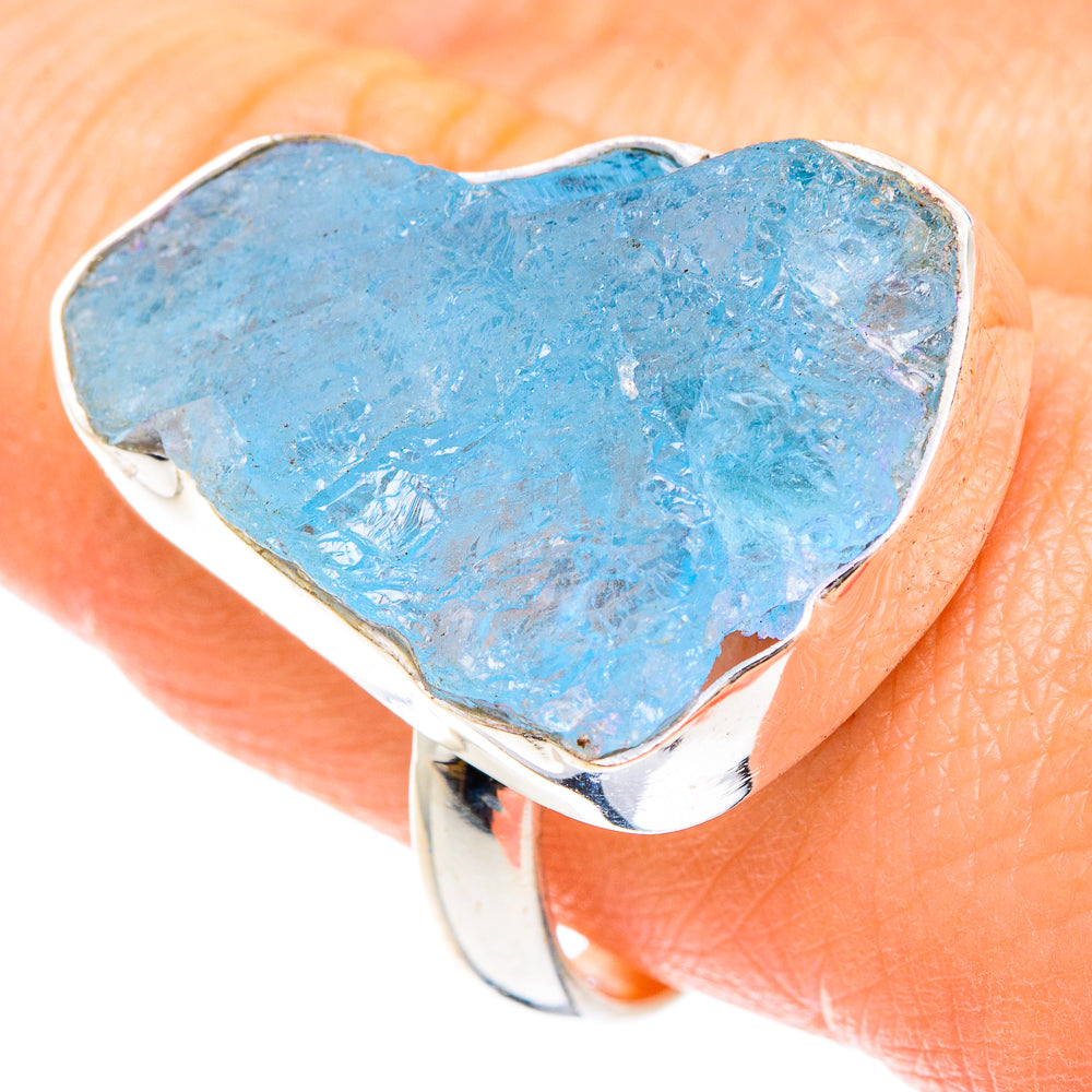 Aquamarine Rings handcrafted by Anasilvercos - RING88388