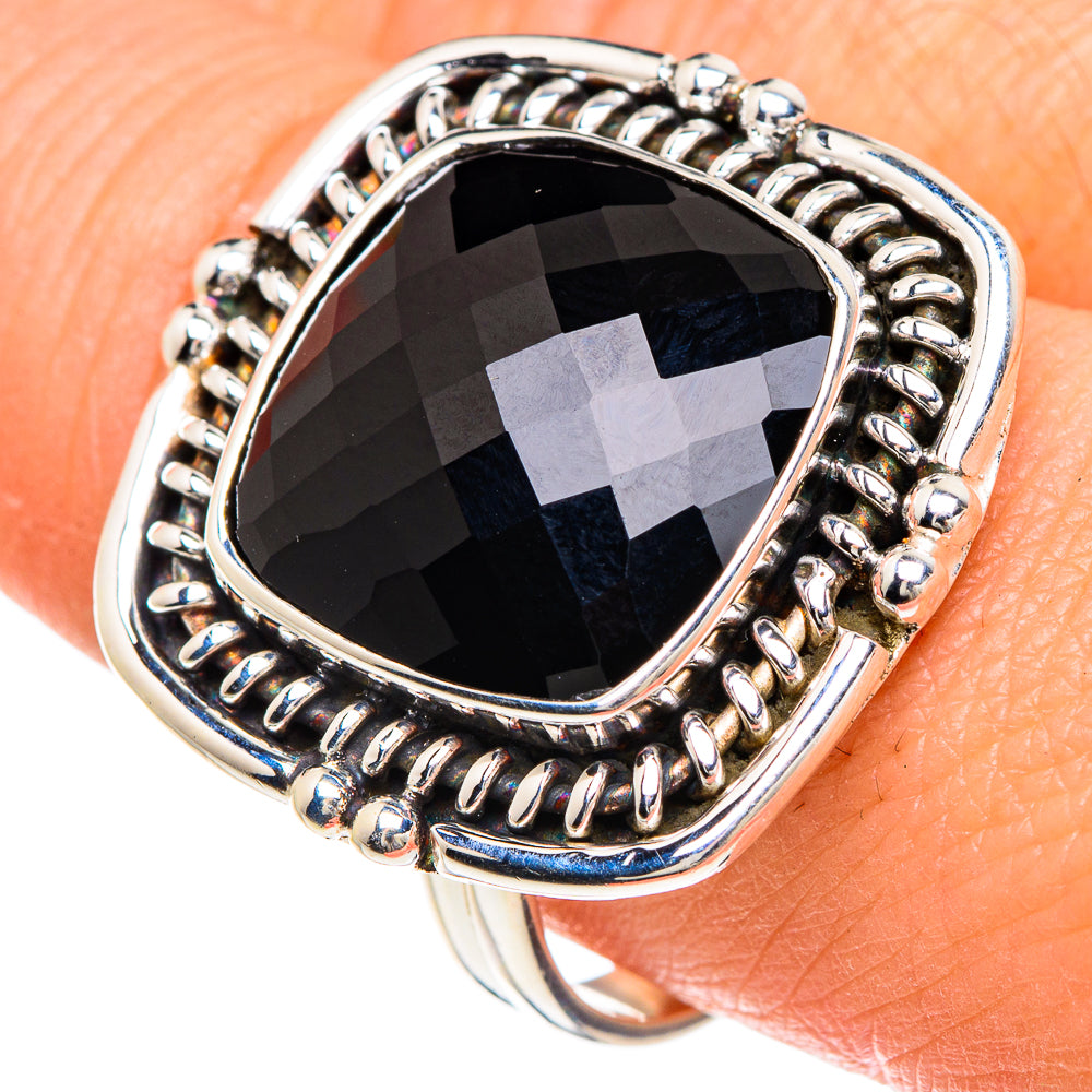 Black Onyx Rings handcrafted by Anasilvercos - RING88404