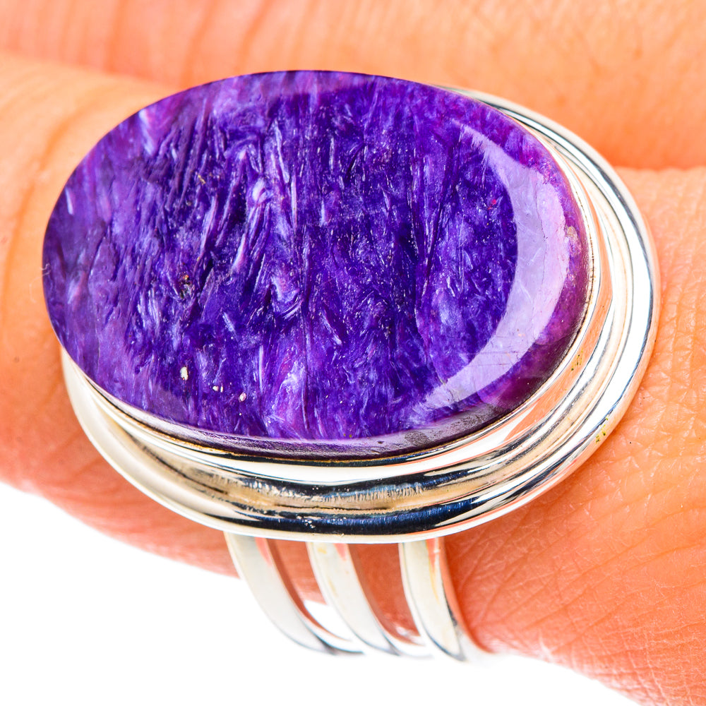 Charoite Rings handcrafted by Anasilvercos - RING88431