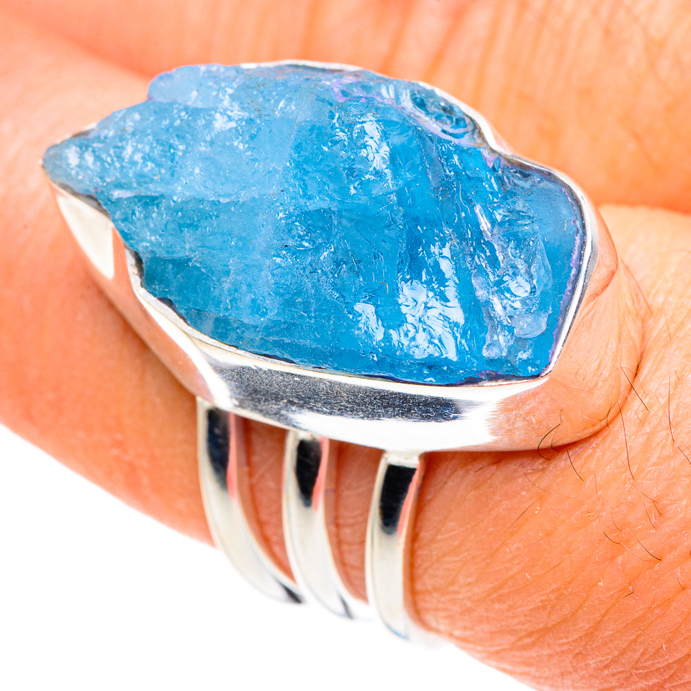 Aquamarine Rings handcrafted by Anasilvercos - RING88440