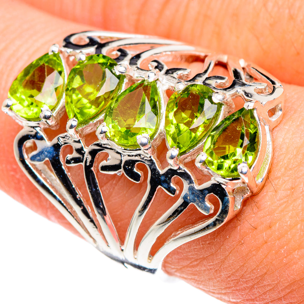 Peridot Rings handcrafted by Anasilvercos - RING88445