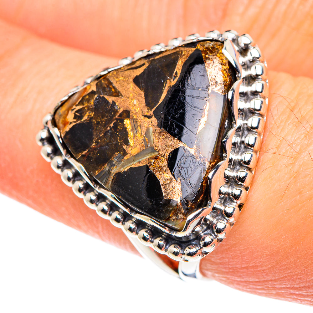 Black Copper Onyx Rings handcrafted by Anasilvercos - RING88461