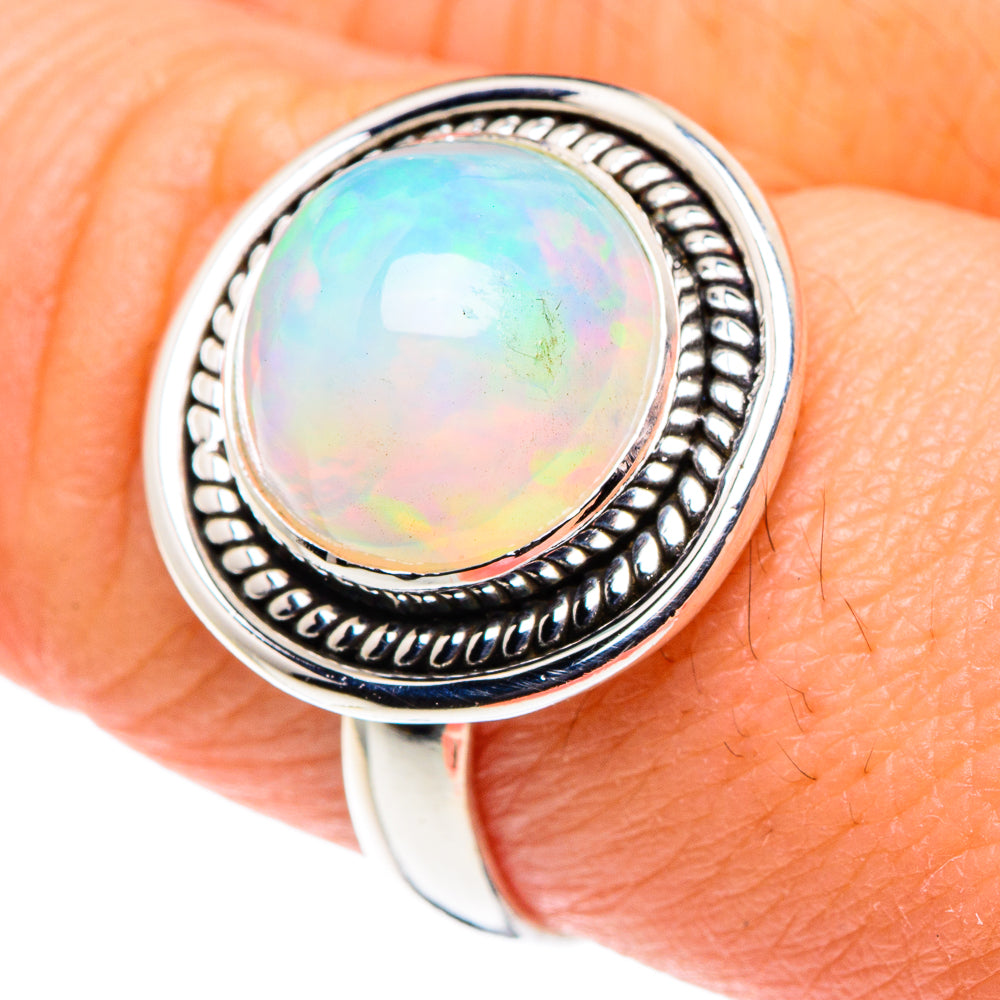 Ethiopian Opal Rings handcrafted by Anasilvercos - RING88466