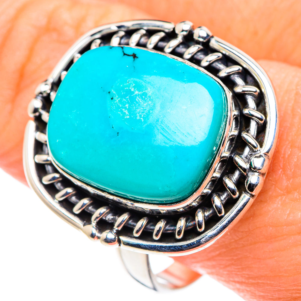 Tibetan Turquoise Rings handcrafted by Anasilvercos - RING88468