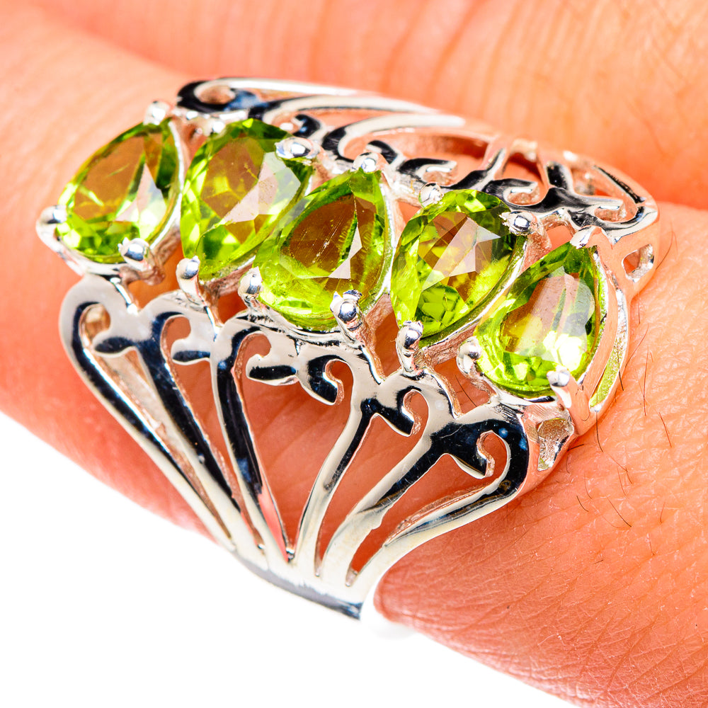 Peridot Rings handcrafted by Anasilvercos - RING88474