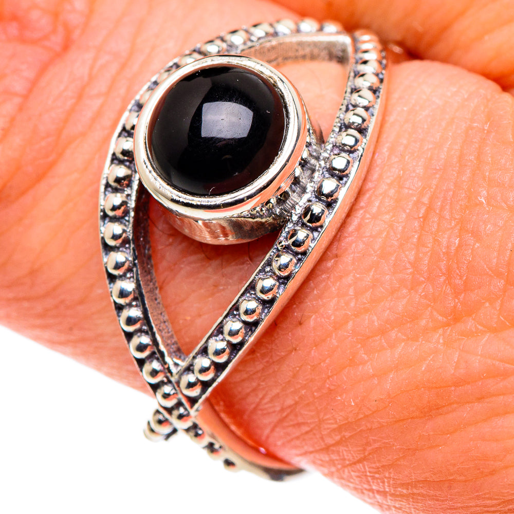 Black Onyx Rings handcrafted by Anasilvercos - RING88488