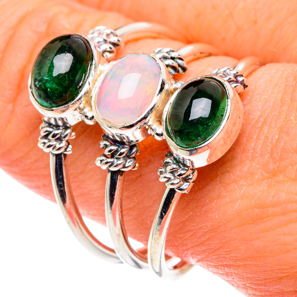 Ethiopian Opal Rings handcrafted by Anasilvercos - RING88492