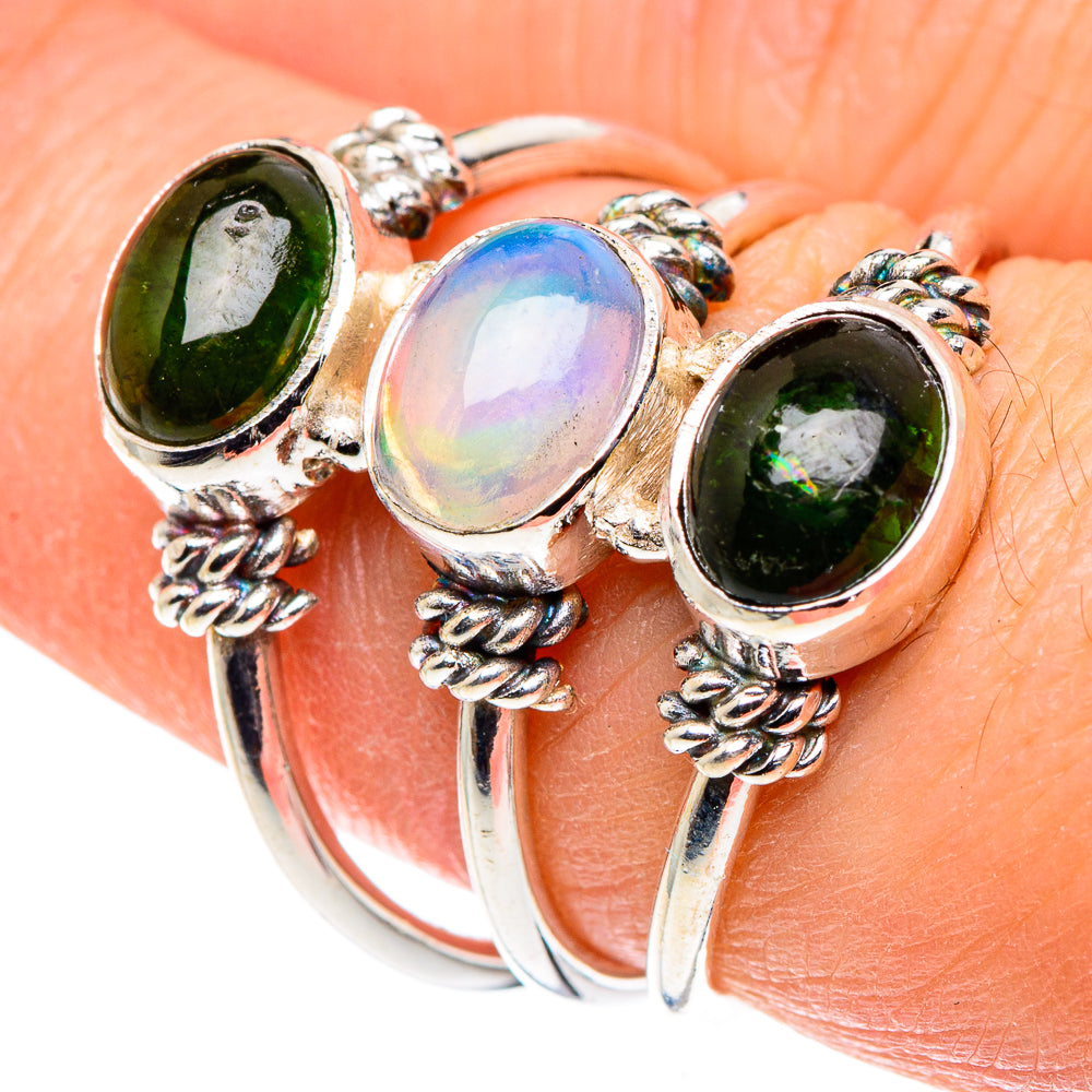 Ethiopian Opal Rings handcrafted by Anasilvercos - RING88519