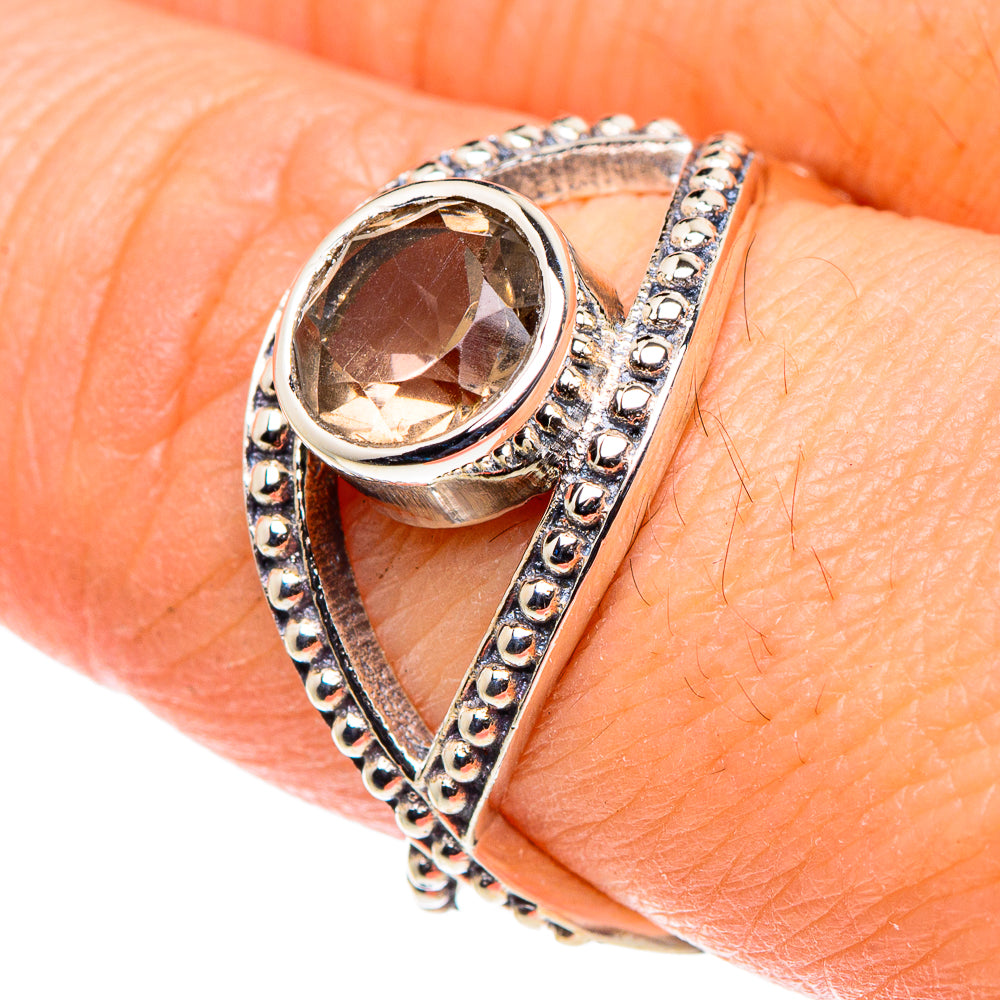 Smoky Quartz Rings handcrafted by Anasilvercos - RING88530