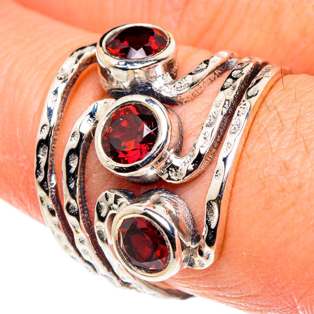 Garnet Rings handcrafted by Anasilvercos - RING88537