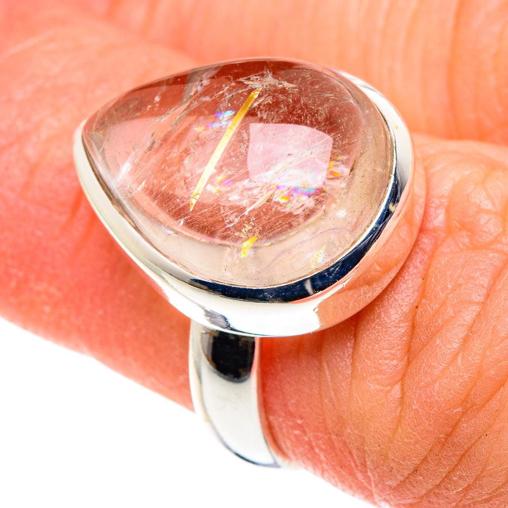 Rutilated Quartz Rings handcrafted by Anasilvercos - RING88541