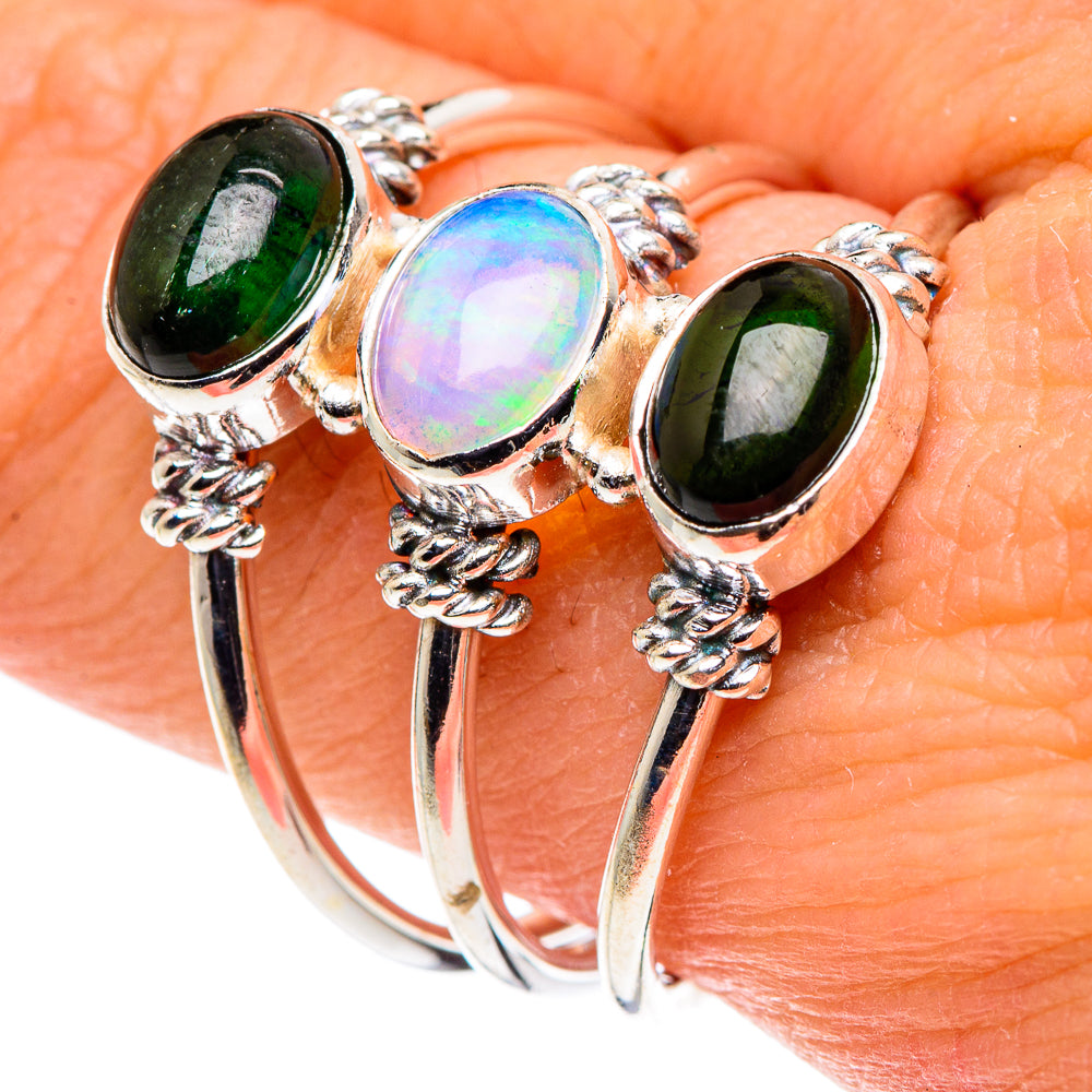 Ethiopian Opal Rings handcrafted by Anasilvercos - RING88544