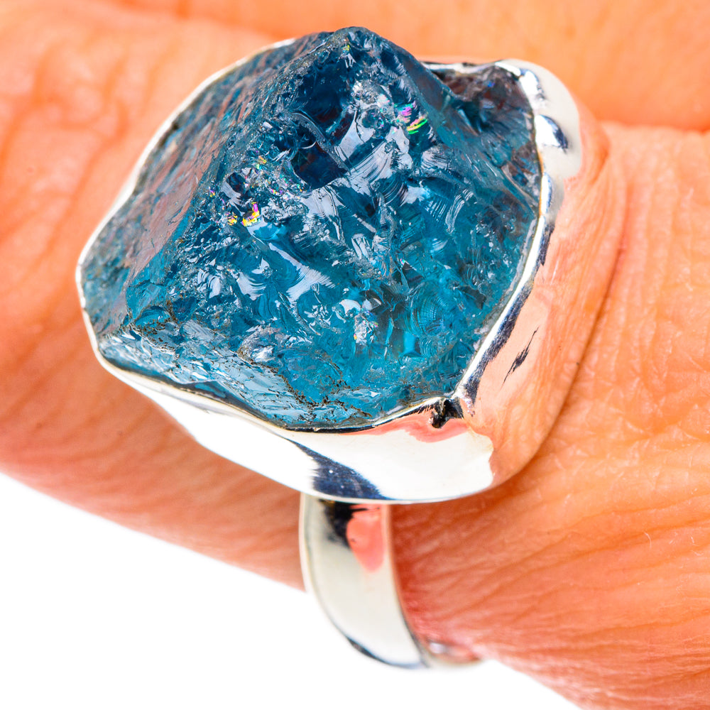 Aquamarine Rings handcrafted by Anasilvercos - RING88547