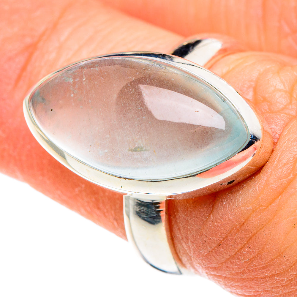 Aqua Chalcedony Rings handcrafted by Anasilvercos - RING88548