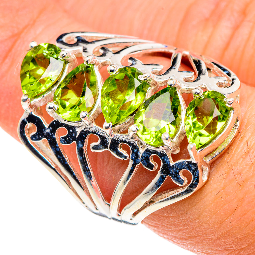 Peridot Rings handcrafted by Anasilvercos - RING88553