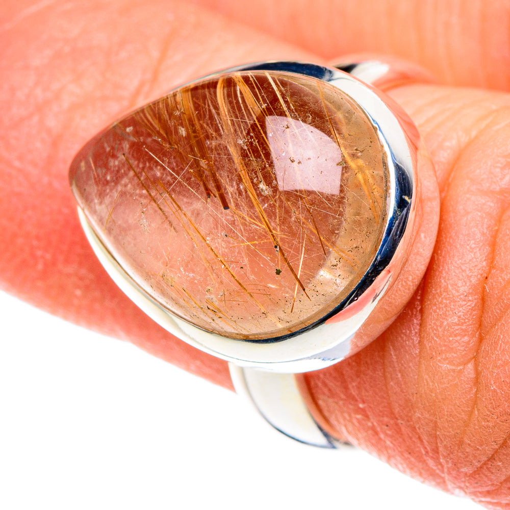 Rutilated Quartz Rings handcrafted by Anasilvercos - RING88565