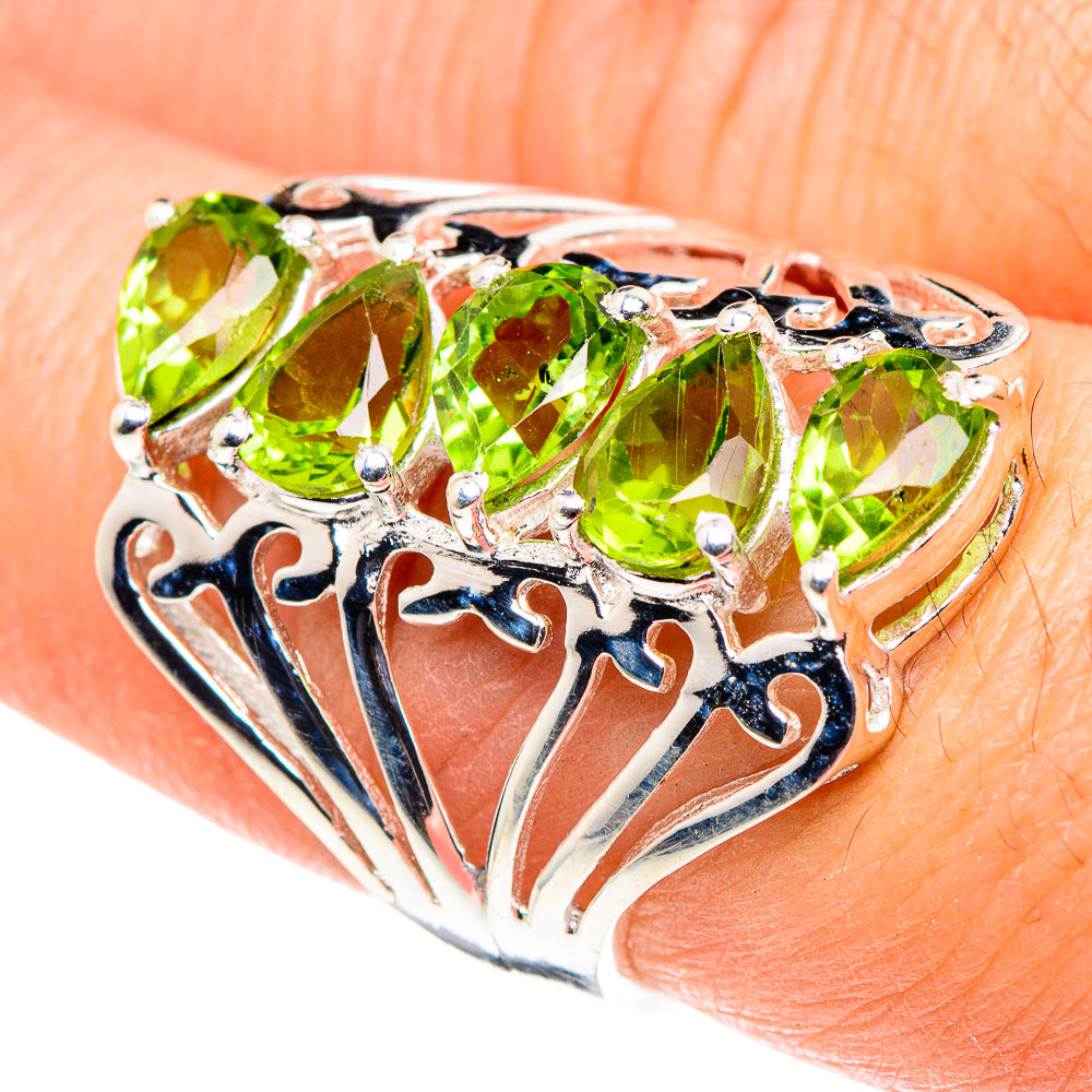 Peridot Rings handcrafted by Anasilvercos - RING88579