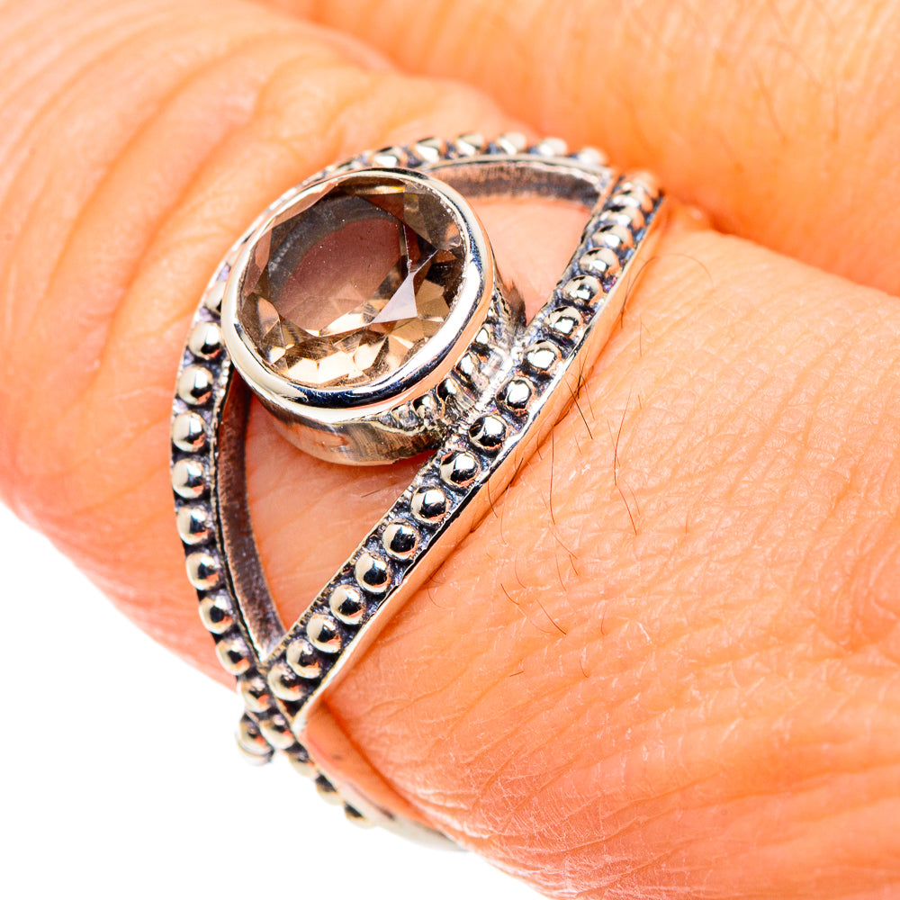 Smoky Quartz Rings handcrafted by Anasilvercos - RING88580