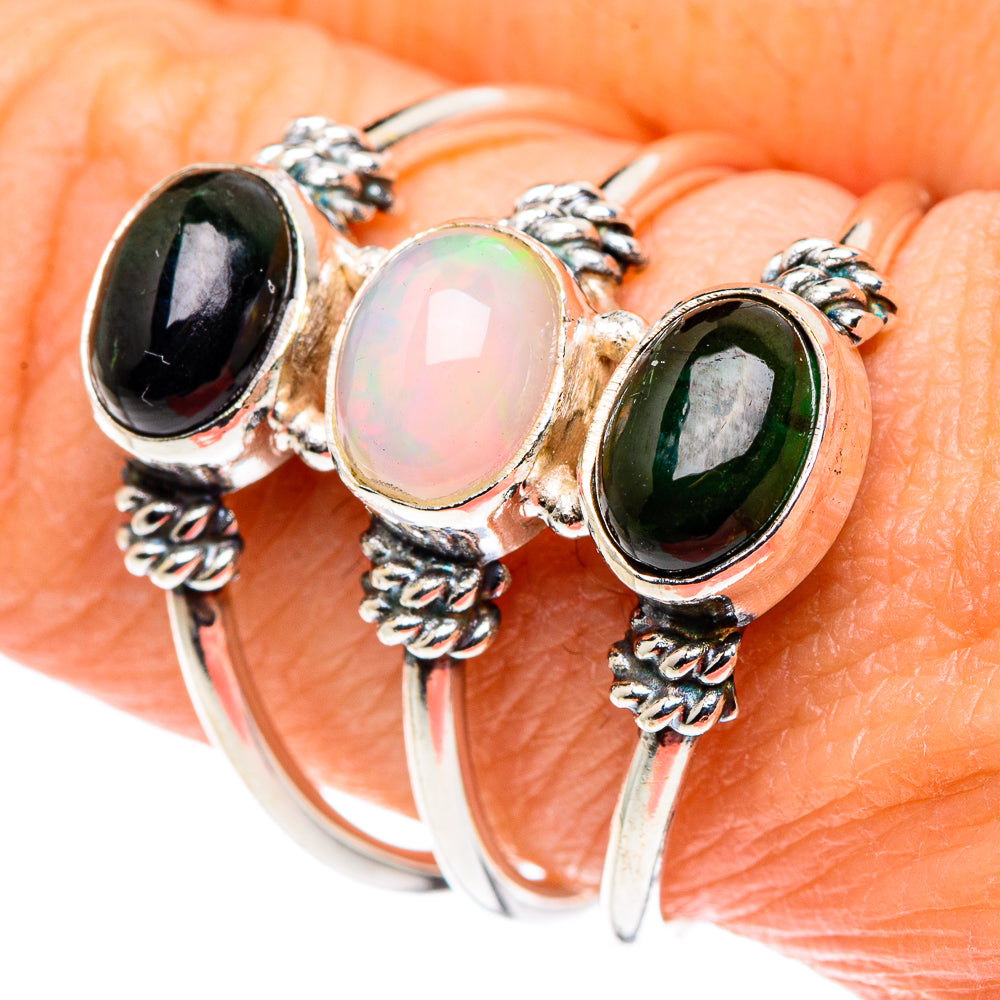 Ethiopian Opal Rings handcrafted by Anasilvercos - RING88586