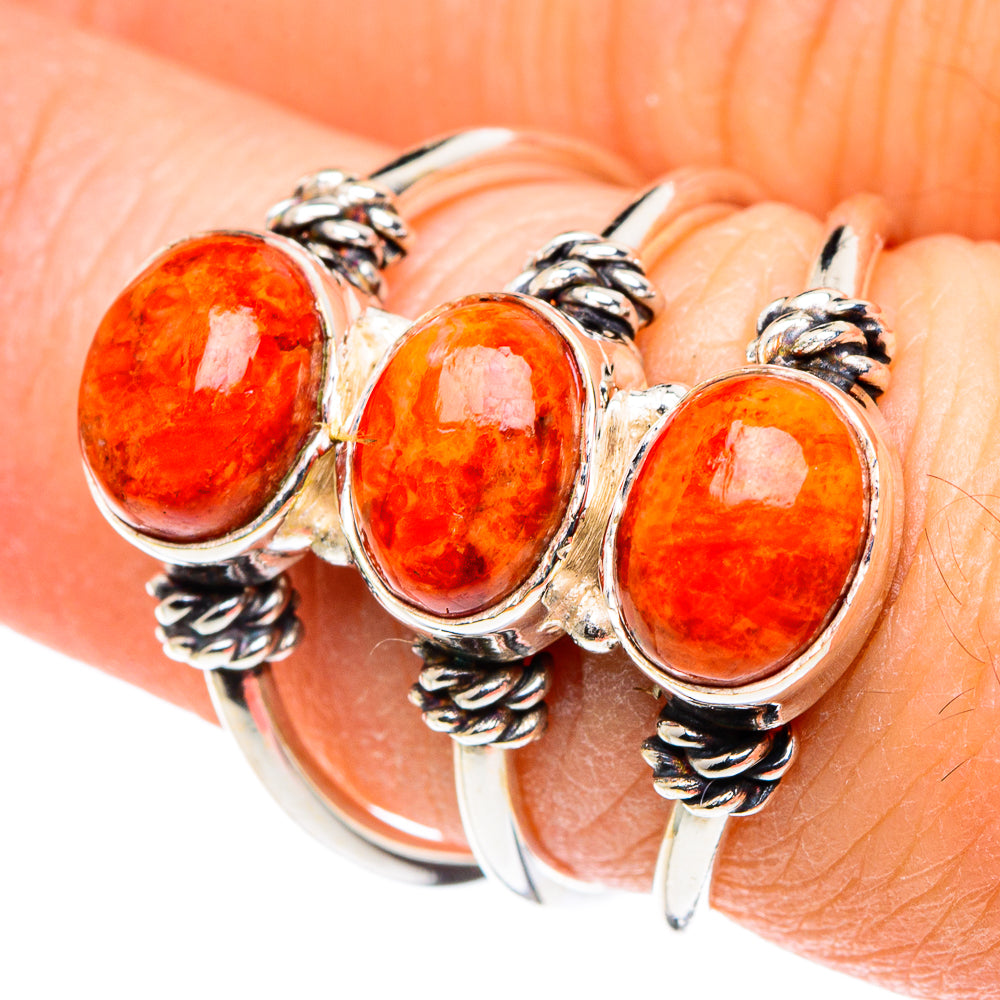 Sponge Coral Rings handcrafted by Anasilvercos - RING88597